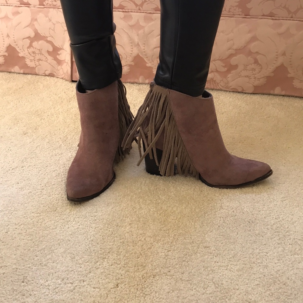 Mossimo Fringe Ankle Boots